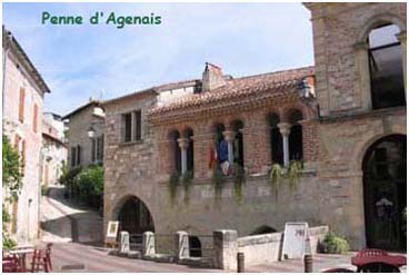 Penne d'Agenais, village du lot et garonne entirement restaur
